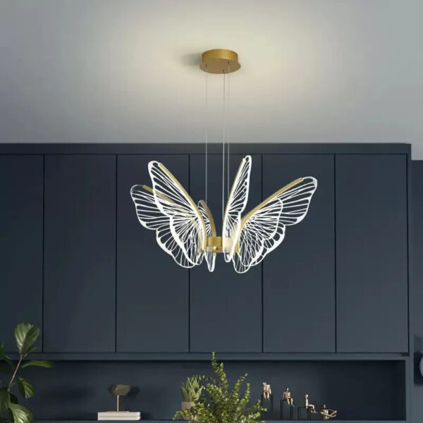 Abstract Butterfly Ceiling Light