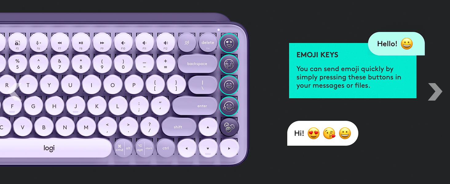 logitech software for pop keys wireless mechanical keyboard with emoji