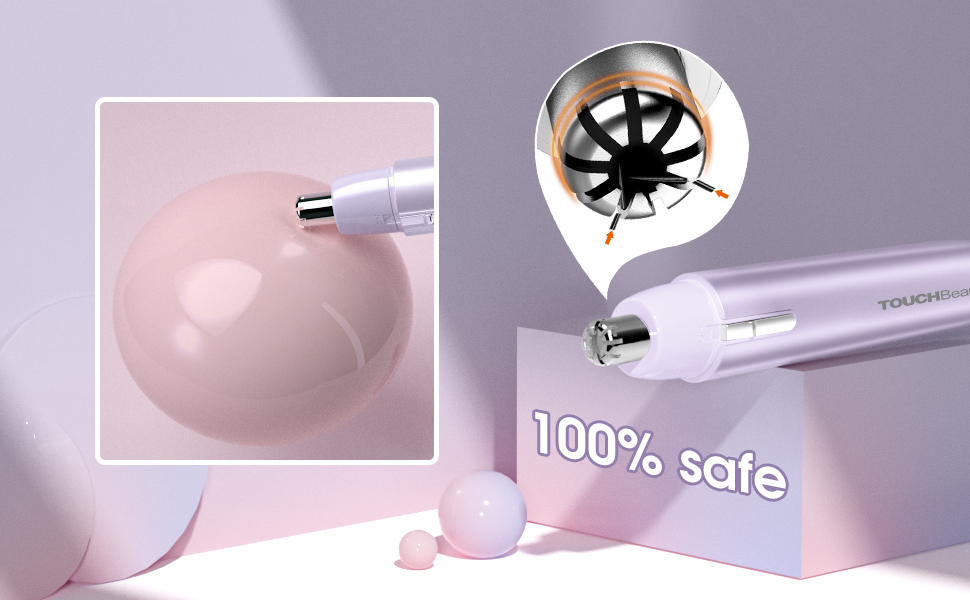TOUCHBeauty Portable Ear Nose Hair Trimmer for Women