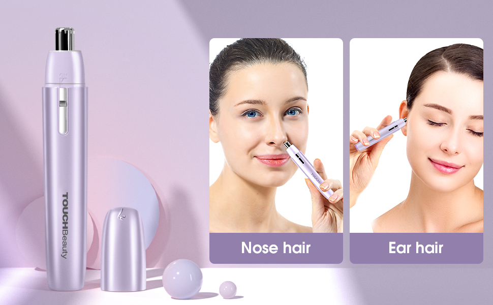 TOUCHBeauty Portable Ear Nose Hair Trimmer for Women