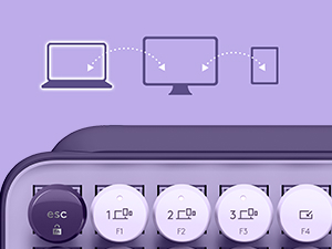 zoom on pop keys cosmos purple easy-switch keys for pairing with multiple devices