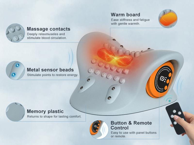 neck massager for pain relief deep tissue,for neck hump,for cervical pain relief,for office workers