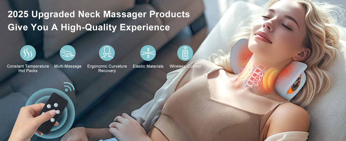 neck massager for pain relief deep tissue,for neck hump,for cervical pain relief,for office workers