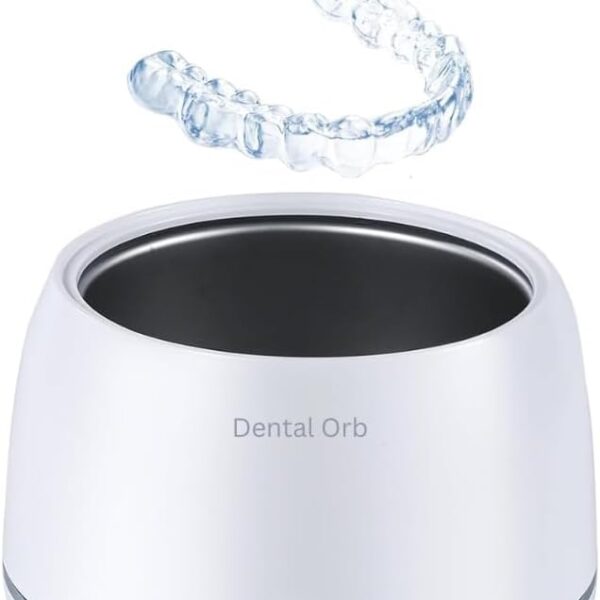 Dental Orb Ultrasonic UV Cleaner Machine for Dentures, Aligner, Retainer, Mouthguards, Ultrasonic Cleaner Machine for All Dental Appliances