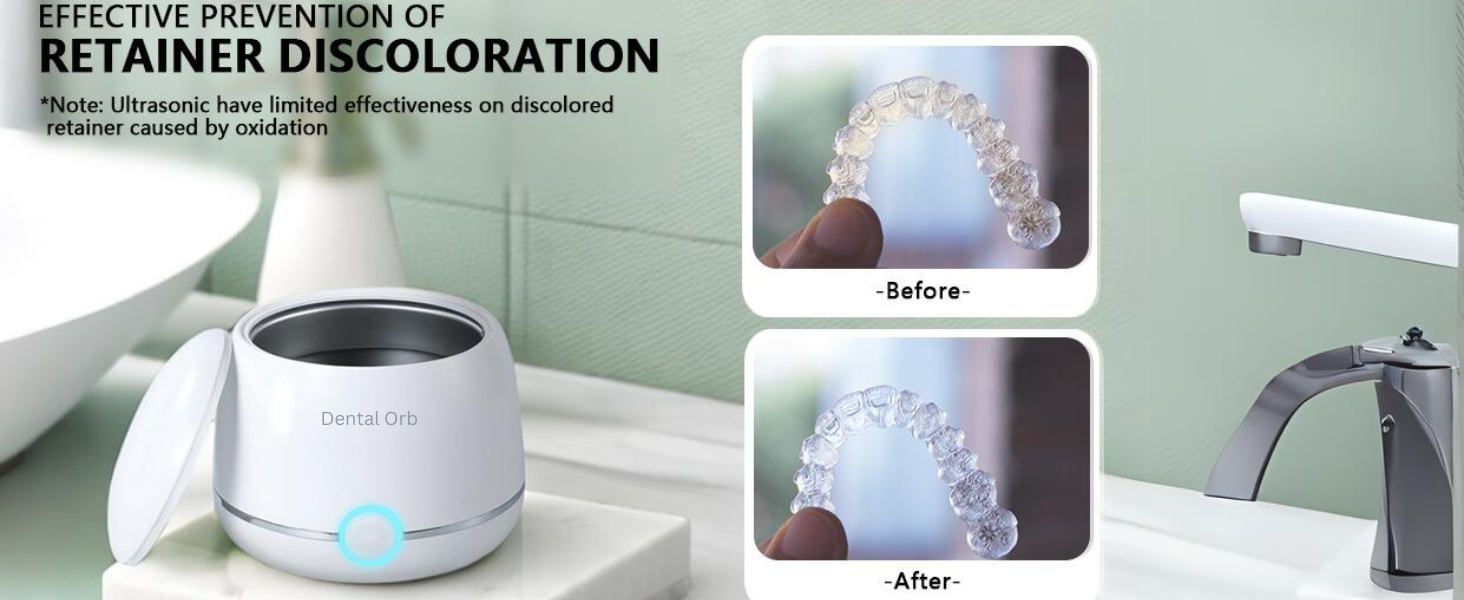 DENTAL ORB mouth guard cleaner dental retainer cleaner dental pod ultrasonic cleaning machine brite